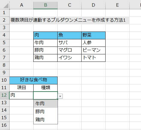 6. 項目ごとに選択できるかどうかを確認する02