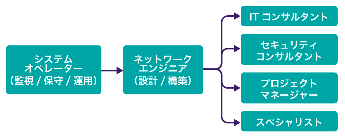 ネットワークエンジニアのキャリアパス