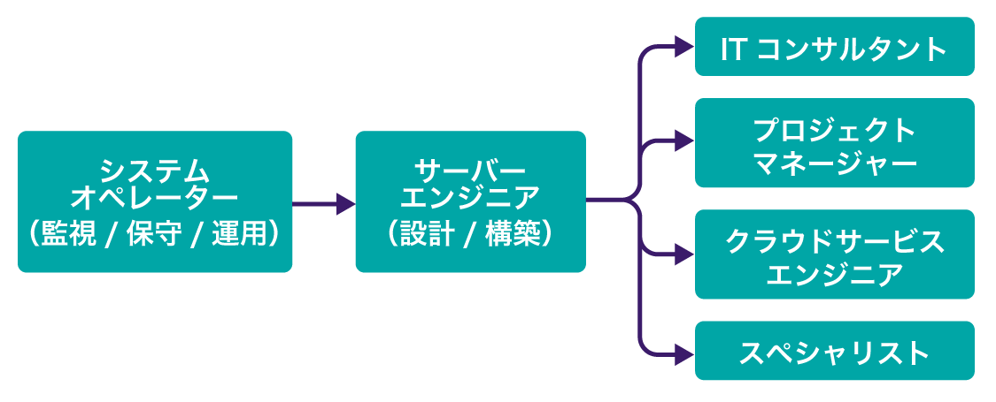 サーバーエンジニアのキャリアパス