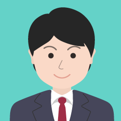 ショートの男性のイラスト