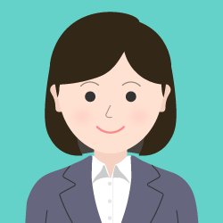 ボブの女性のイラスト