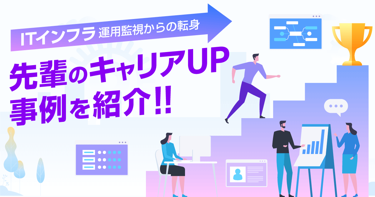 ITインフラ運用監視からの転身。キャリアアップ先輩インタビュー